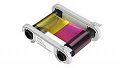 Полноцветная лента (YMCKO) на 500 оттисков с чистящим роликом; для принтера Advent SOLID 700 в Братске